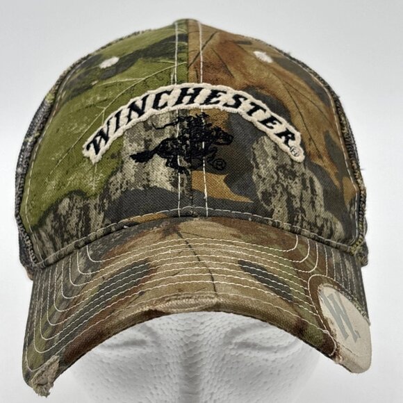 Winchester Camouflage Outdoor Cap Mesh Strap Back Trucker Hat Camo One Size - Picture 4 of 10
